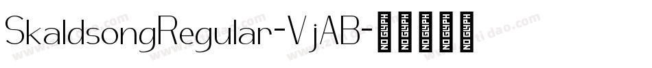 SkaldsongRegular-VjAB字体转换