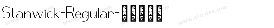 Stanwick-Regular字体转换