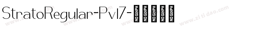 StratoRegular-Pvl7字体转换