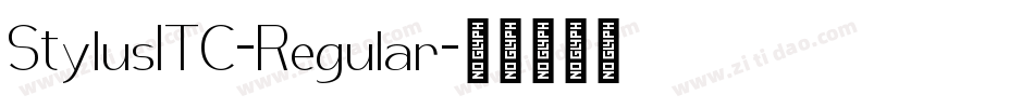 StylusITC-Regular字体转换