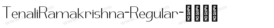TenaliRamakrishna-Regular字体转换
