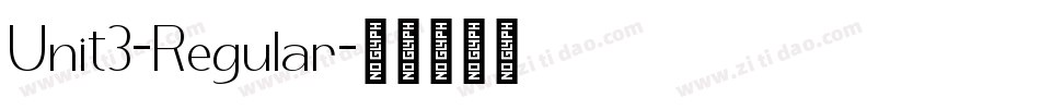 Unit3-Regular字体转换
