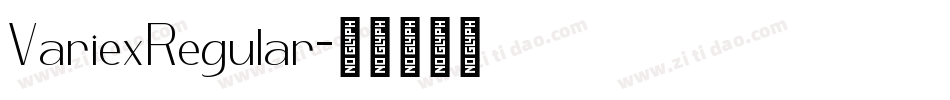 VariexRegular字体转换 VariexRegular字体转换