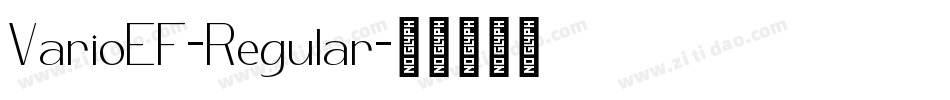 VarioEF-Regular字体转换
