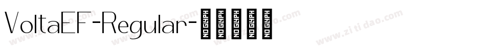 VoltaEF-Regular字体转换