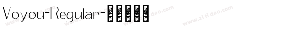 Voyou-Regular字体转换