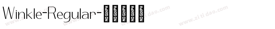 Winkle-Regular字体转换