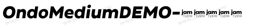 OndoMediumDEMO字体转换