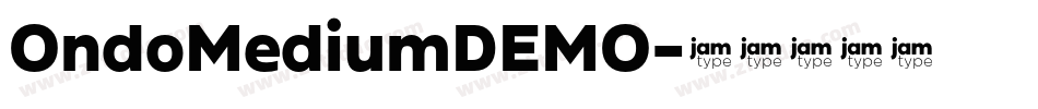 OndoMediumDEMO字体转换
