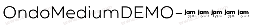 OndoMediumDEMO字体转换