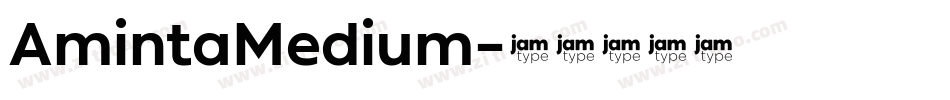 AmintaMedium字体转换