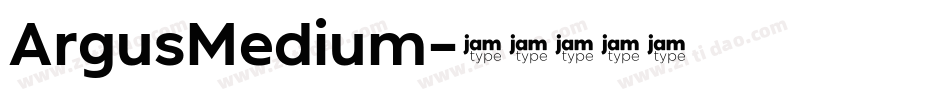 ArgusMedium字体转换
