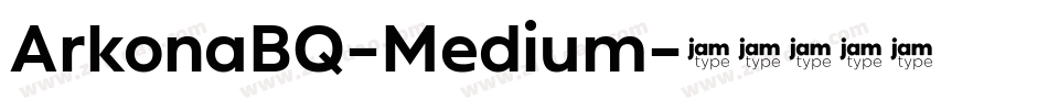 ArkonaBQ-Medium字体转换