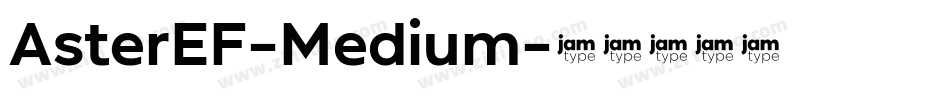 AsterEF-Medium字体转换
