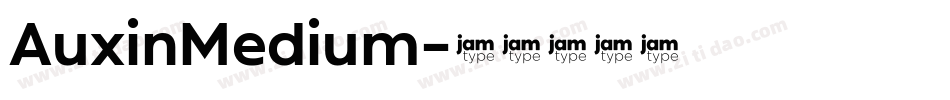 AuxinMedium字体转换