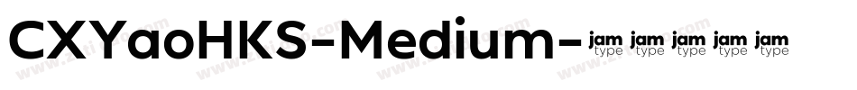 CXYaoHKS-Medium字体转换