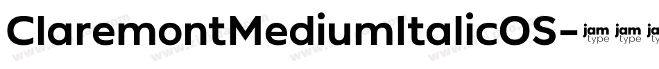 ClaremontMediumItalicOS字体转换