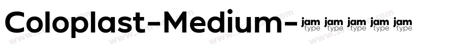 Coloplast-Medium字体转换