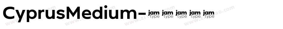 CyprusMedium字体转换