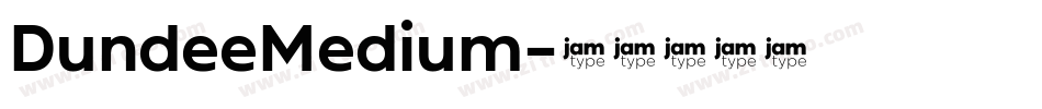 DundeeMedium字体转换
