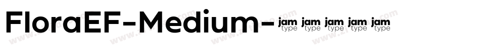 FloraEF-Medium字体转换