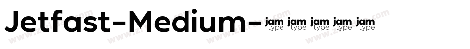 Jetfast-Medium字体转换