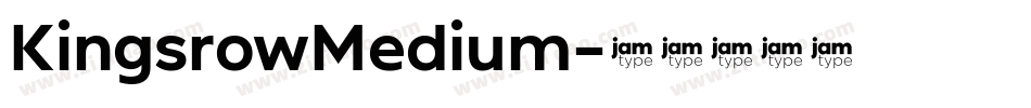 KingsrowMedium字体转换