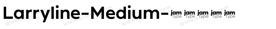 Larryline-Medium字体转换