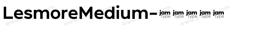 LesmoreMedium字体转换