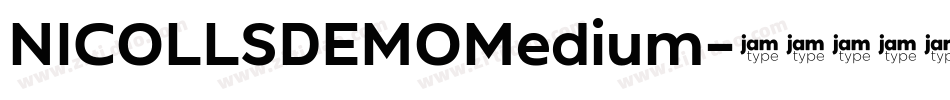 NICOLLSDEMOMedium字体转换