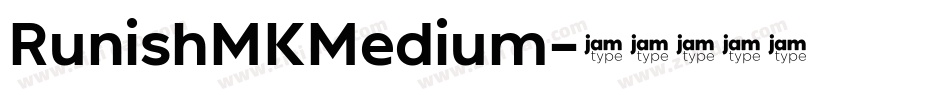 RunishMKMedium字体转换