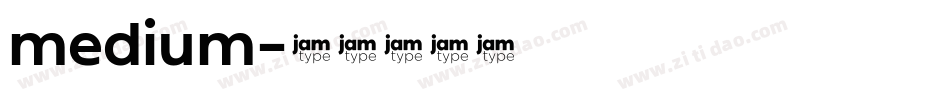 medium字体转换
