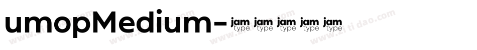 umopMedium字体转换 umopMedium字体转换