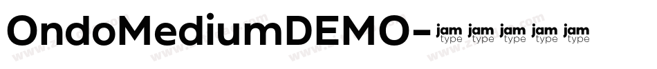OndoMediumDEMO字体转换
