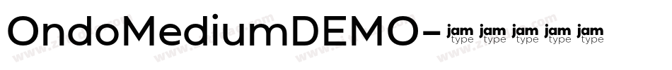 OndoMediumDEMO字体转换