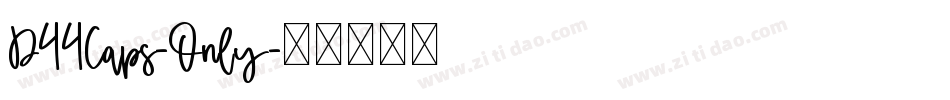 D44Caps-Only字体转换