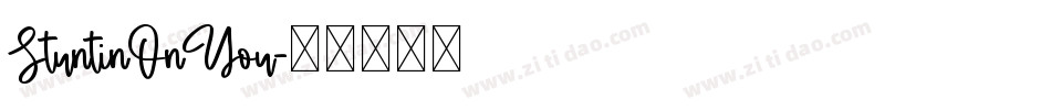 StuntinOnYou字体转换