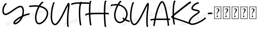 YOUTHQUAKE字体转换