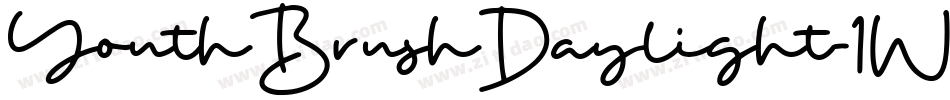 YouthBrushDaylight-1W5g字体转换