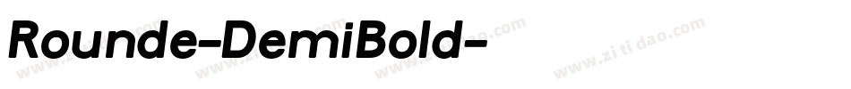 Rounde-DemiBold字体转换