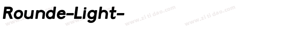 Rounde-Light字体转换