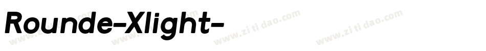Rounde-Xlight字体转换