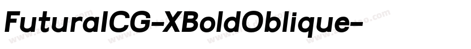 FuturaICG-XBoldOblique字体转换 FuturaICG-XBoldOblique字体转换