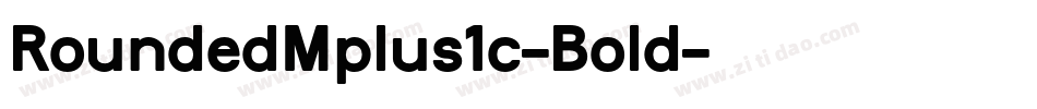 RoundedMplus1c-Bold字体转换