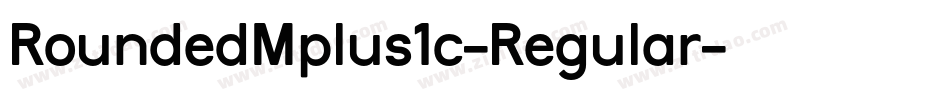 RoundedMplus1c-Regular字体转换