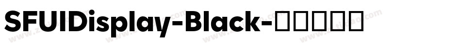 SFUIDisplay-Black字体转换