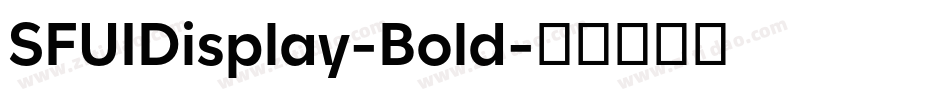 SFUIDisplay-Bold字体转换