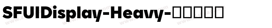 SFUIDisplay-Heavy字体转换