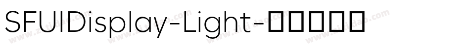 SFUIDisplay-Light字体转换