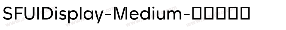SFUIDisplay-Medium字体转换